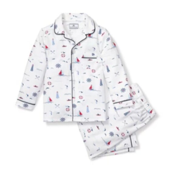 Childrens Petite Plume Nautical Print Pajama Set Size 6 - Picture 1 of 13